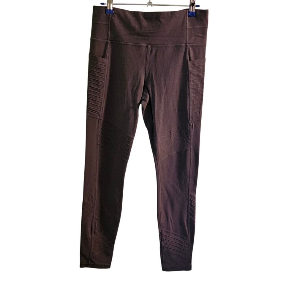 Athleta Stash Pocket Moto Tight Powervita Leggings Gray M